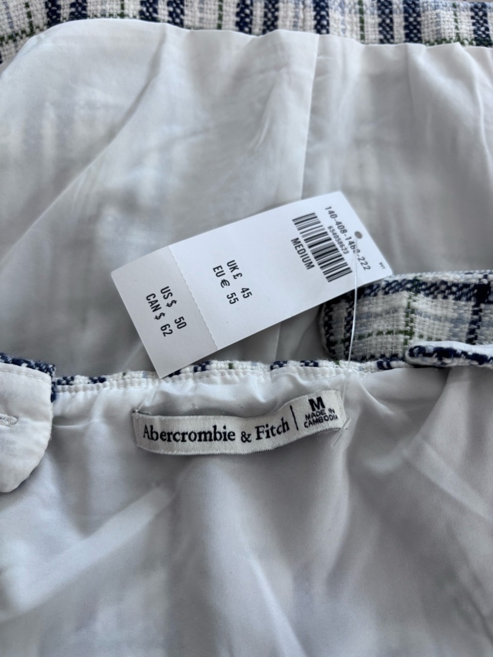 Abercrombie & Fitch Navy, White and Green Plaid Set - Picture 10 of 11